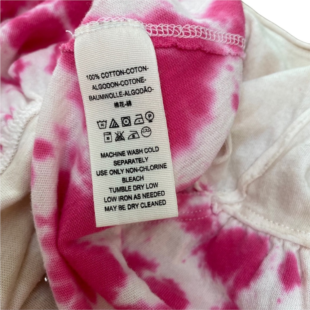 FREE PEOPLE Anytime tank top tie-dye hibiscus pink Extra Small - Picture 10 of 11